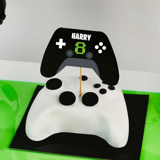 HOOTYBALLOO GAME ON! CONTROLLER CAKE TOPPER
