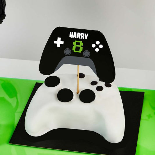 HOOTYBALLOO GAME ON! CONTROLLER CAKE TOPPER