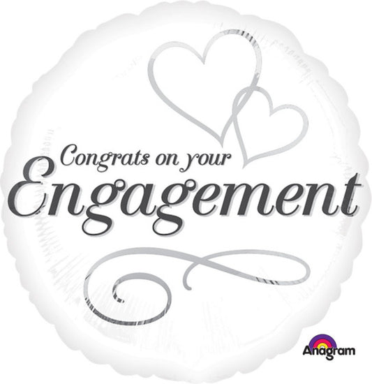 CONGRATS ON YOUR ENGAGEMENT FOIL BALLOON - 43CM