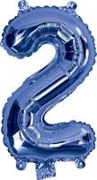 ARTWRAP BLUE FOIL BALLOON - NUMBER 2