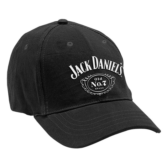 JACK DANIELS BLACK EMBROIDERED LOGO CAP