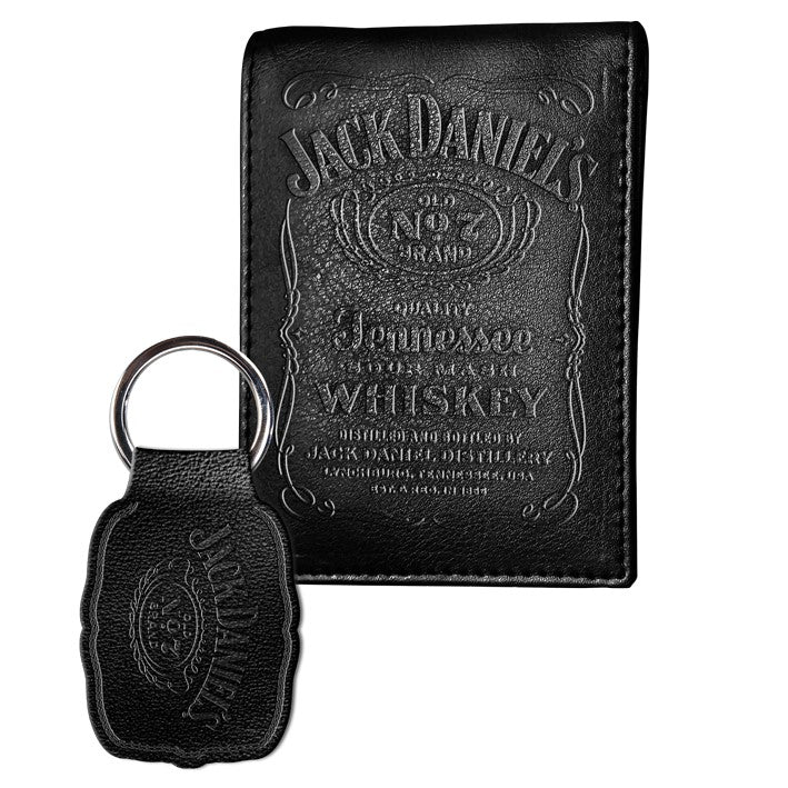 JACK DANIELS WALLET & KEY RING GIFT SET