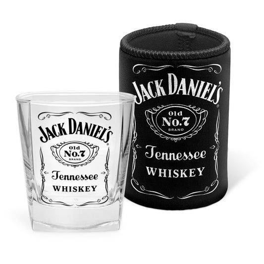JACK DANIELS SPIRIT GLASS & CAN COOLER GIFT PACK