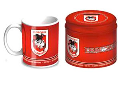 NRL ST GEORGE ILLAWARRA MONEY BOX TIN & COFFEE MUG GIFT PACK