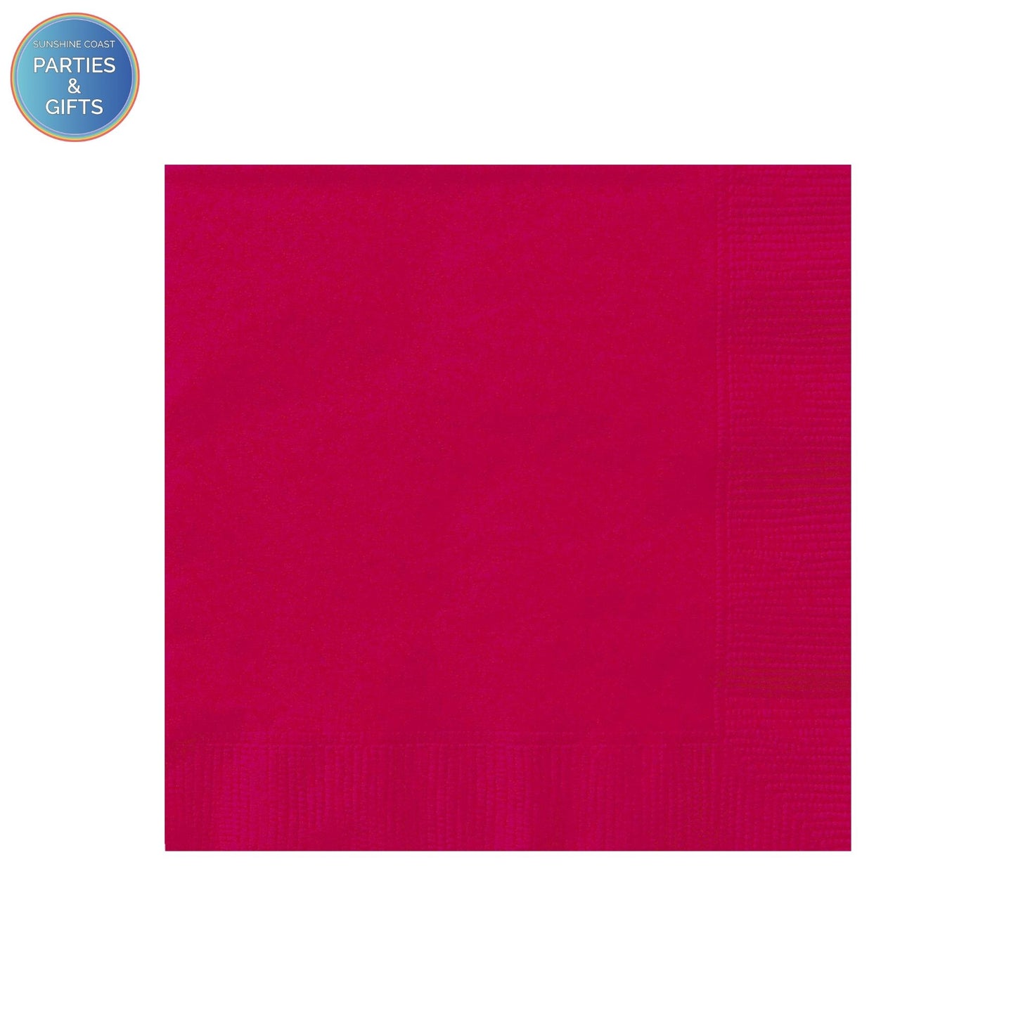 RUBY RED LUNCH NAPKINS - PACK OF 20