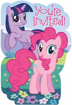 MY LITTLE PONY INVITATION SET - PACK OF 8