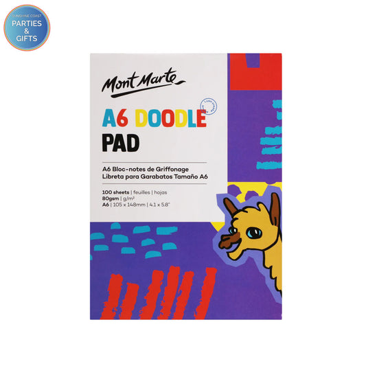 MONT MARTE DOODLE PAD A6 - 100 SHEETS - LLAMA