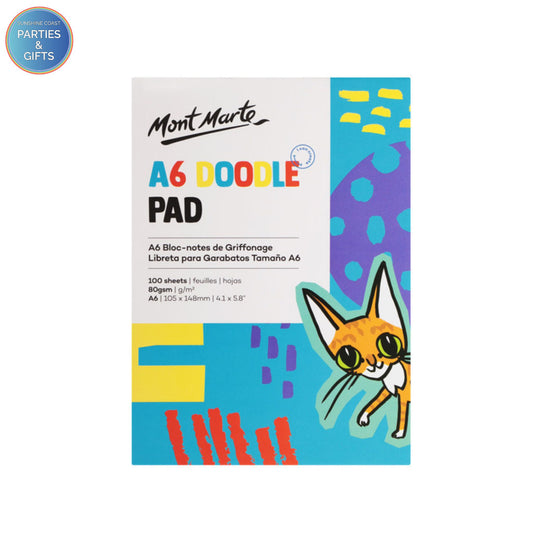 MONT MARTE DOODLE PAD A6 - 100 SHEETS