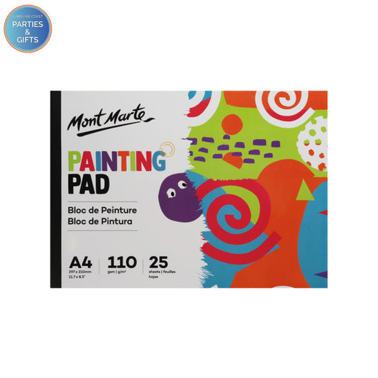 MONT MARTE PAINTING PAD A4 - 25 SHEETS