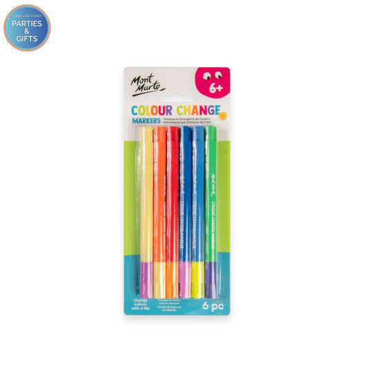 MONT MARTE COLOUR CHANGE MARKERS - 6 PACK