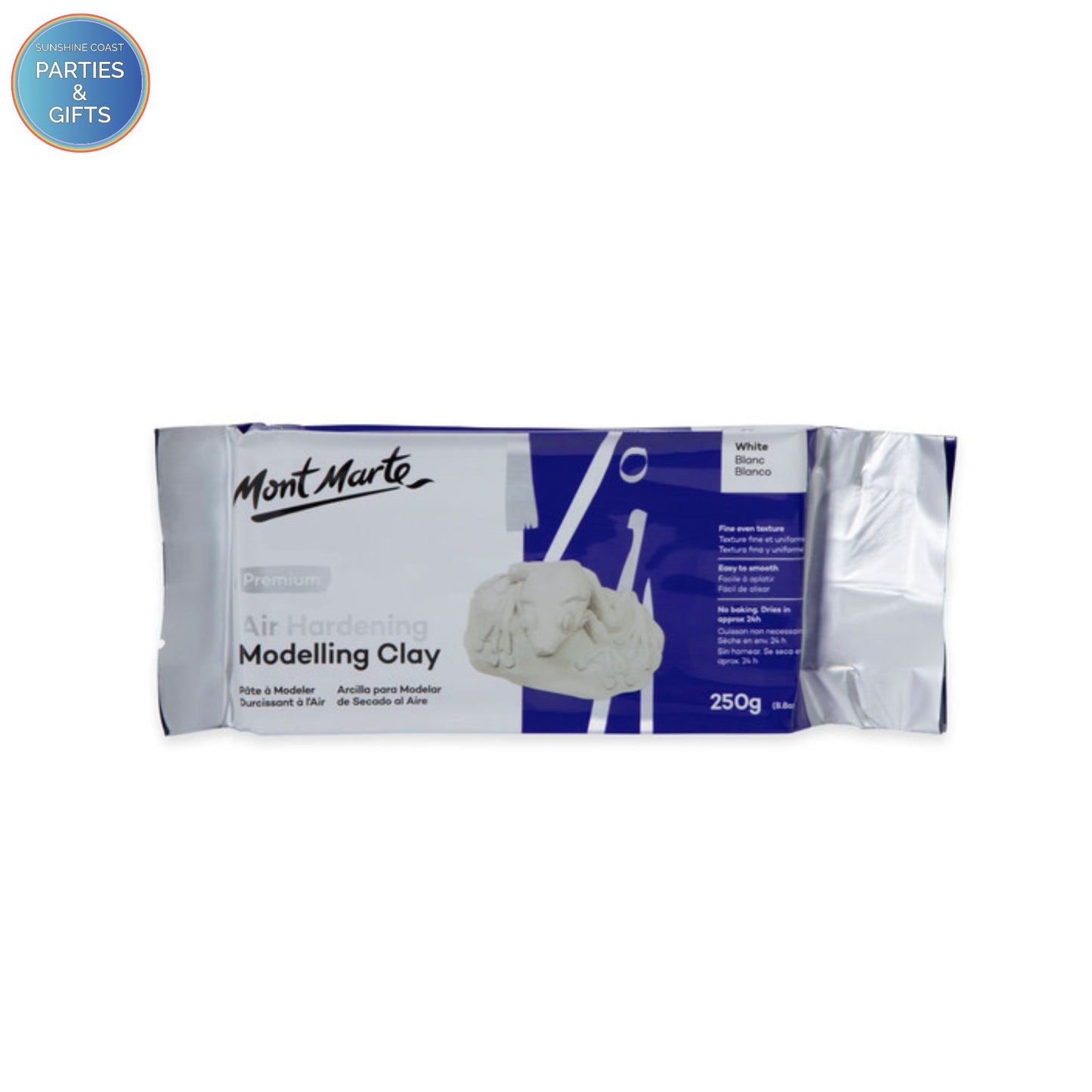 MONT MARTE AIR HARDENING MODELLING CLAY 250G - WHITE