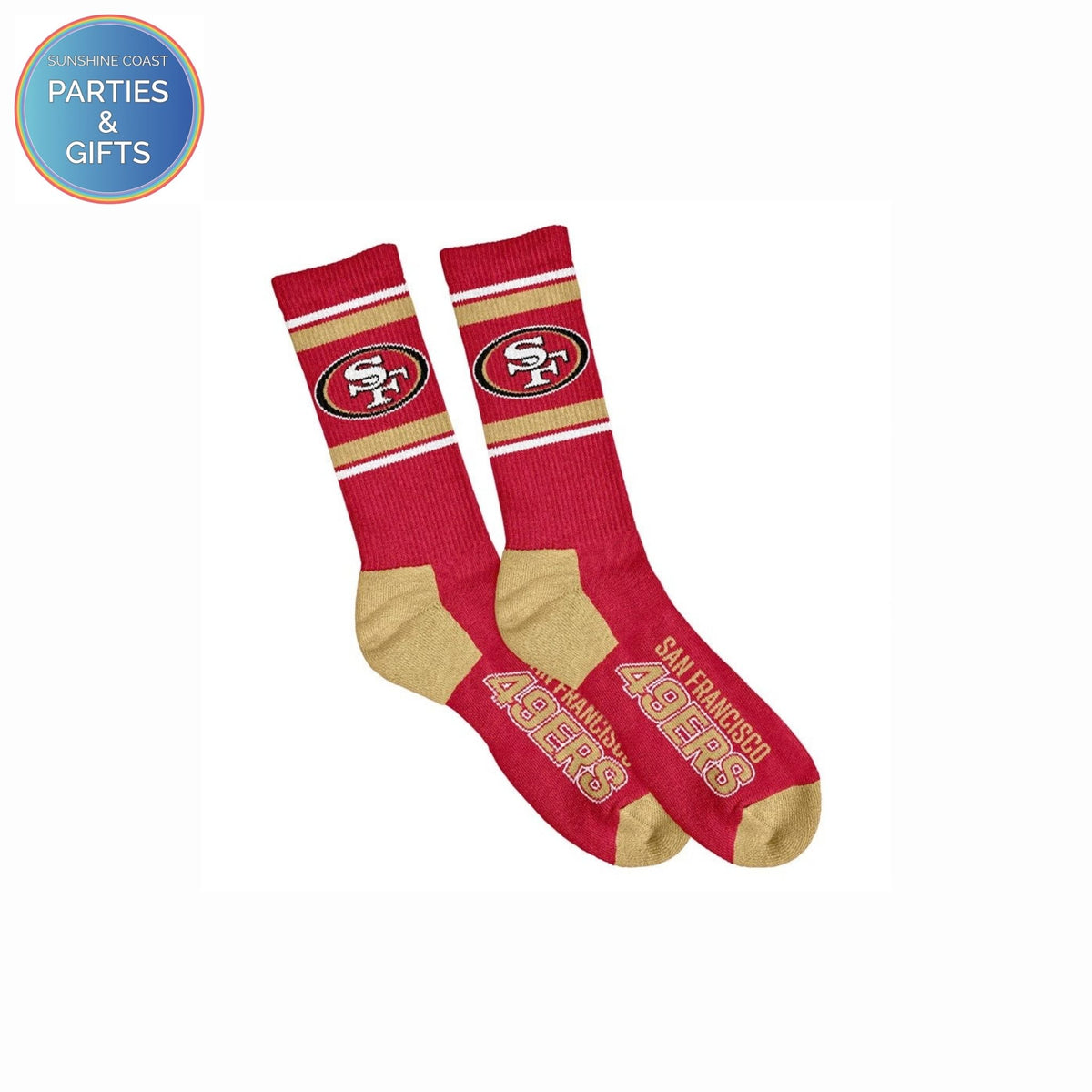 NFL SAN FRANCISCO 49ERS CREW SOCKS