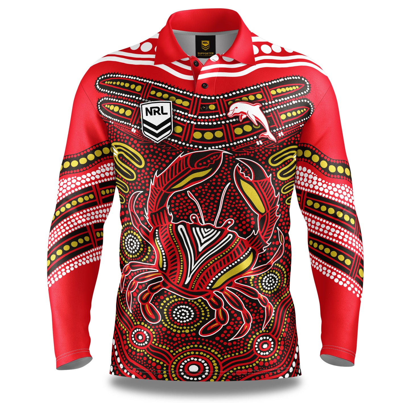 NRL KARUMBA FISHING SHIRT - REDCLIFFE DOLPHINS