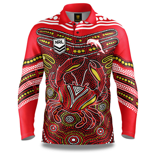 NRL KARUMBA FISHING SHIRT - REDCLIFFE DOLPHINS