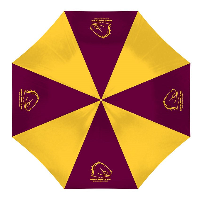 NRL COMPACT UMBRELLA - BRISBANE BRONCOS