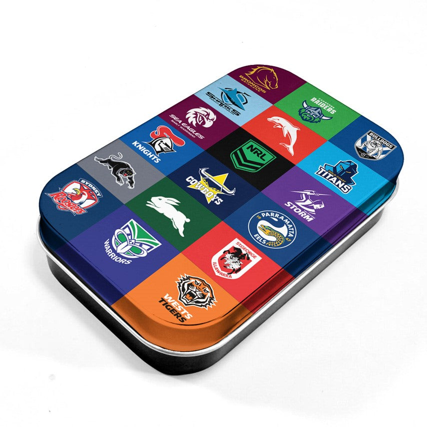 NRL ALL TEAMS TIN BOX