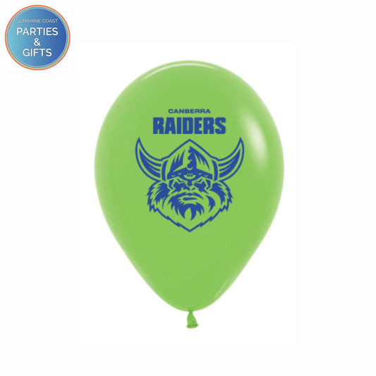 NRL CANBERRA RAIDERS 30CM LATEX BALLOONS - 6 PACK