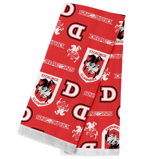 NRL ST GEORGE ILLAWARRA DRAGONS TEA TOWEL