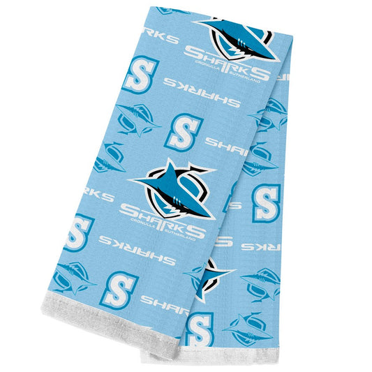 NRL CRONULLA SHARKS TEA TOWEL
