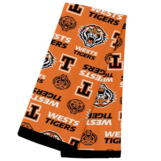 NRL WESTS TIGERS TEA TOWEL