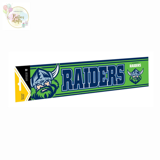 NRL CANBERRA RAIDERS BUMPER STICKER