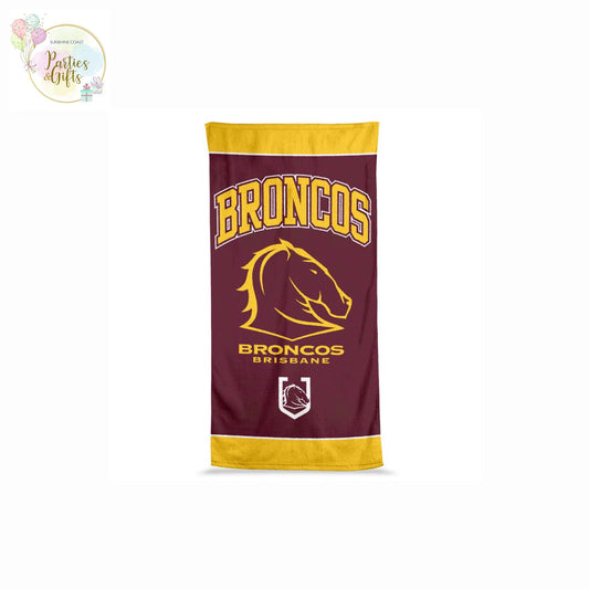 NRL JUMBO BEACH TOWEL - BRISBANE BRONCOS