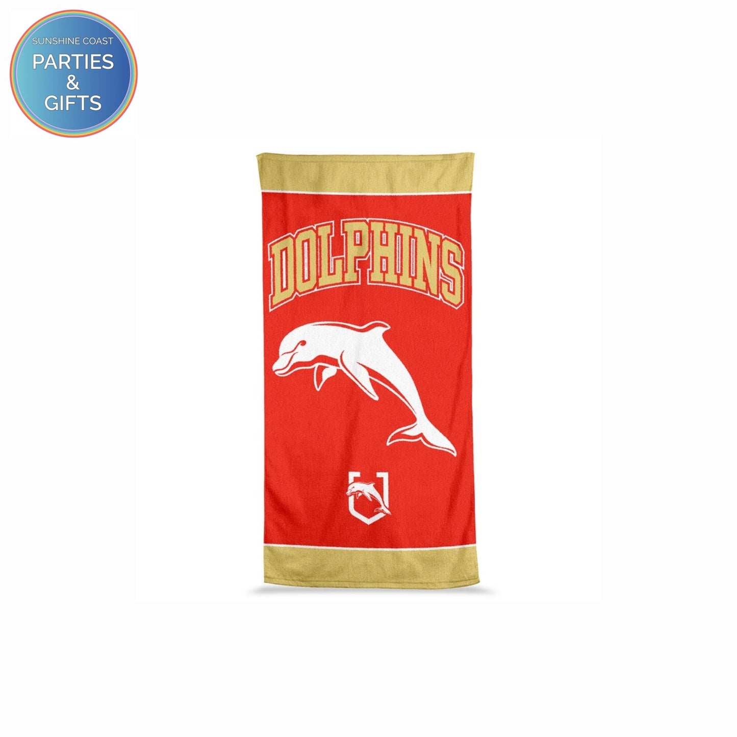 NRL JUMBO BEACH TOWEL - REDCLIFFE DOLPHINS