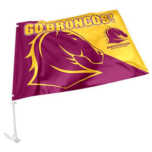 NRL BRISBANE BRONCOS CAR FLAG