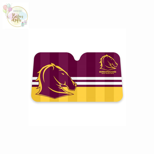 NRL CAR SUNSHADE - BRISBANE BRONCOS