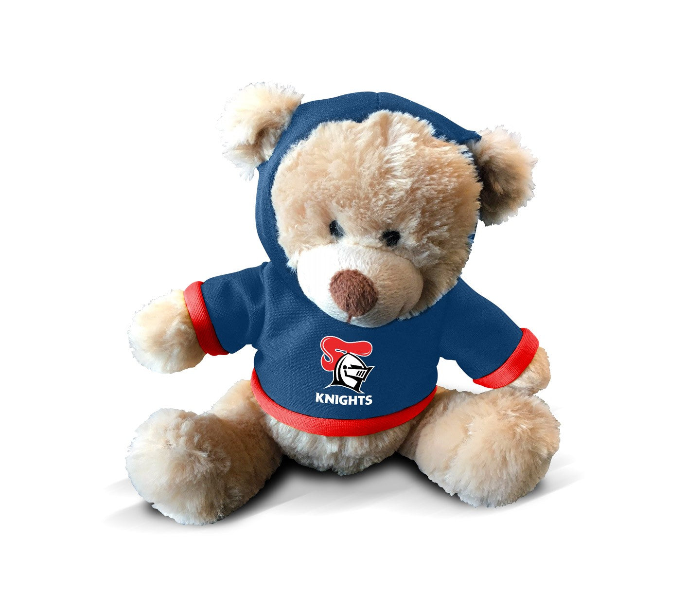 NRL PLUSH TEDDY WITH HOODIE - NEWCASTLE KNIGHTS
