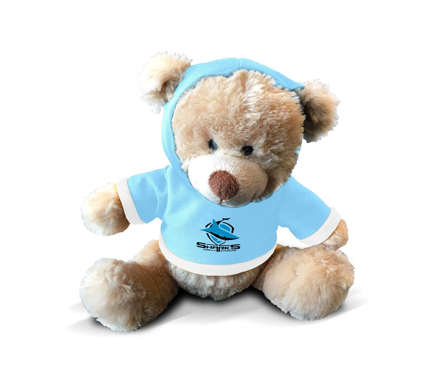NRL PLUSH TEDDY WITH HOODIE - CRONULLA SHARKS