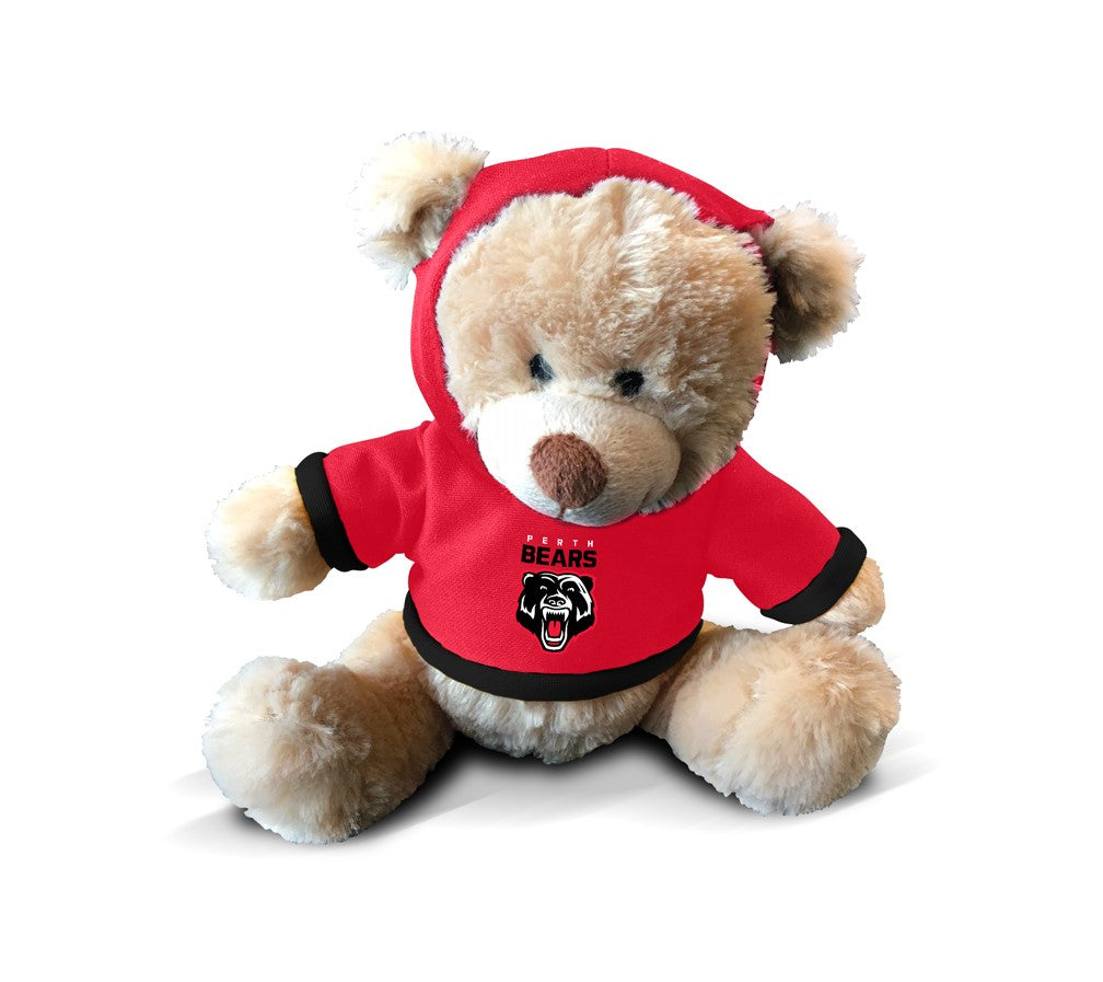 NRL PERTH BEARS PLUSH TEDDY WITH HOODIE