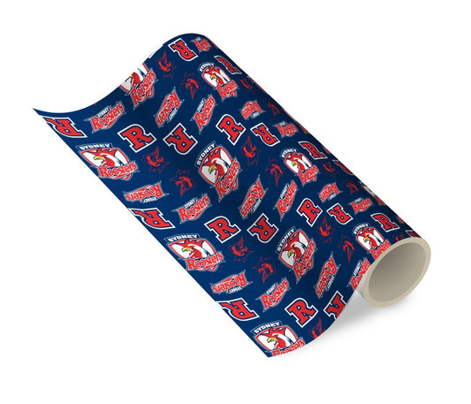 NRL SYDNEY ROOSTERS GIFT WRAPPING PAPER