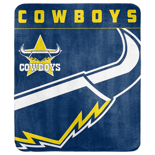 NRL NORTH QUEENSLAND COWBOYS POLAR FLEECE BLANKET