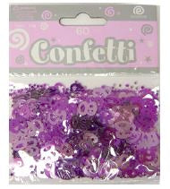 EUROWRAP 60TH BIRTHDAY PINK CONFETTI - 14G