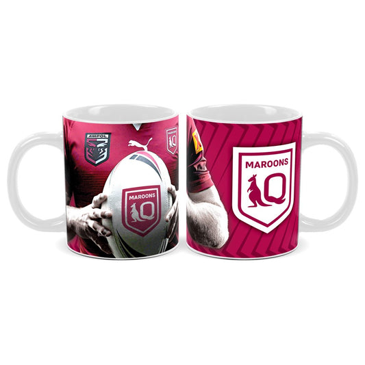 STATE OF ORIGIN CERAMIC COFFEE MUG - QLD