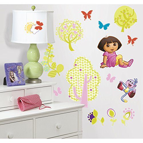 ROOMMATES DORA THE EXPLORER REMOVABLE WALL STICKERS - 28 STICKERS