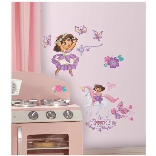ROOMMATES DORA THE EXPLORER REMOVABLE WALL STICKERS - 26 STICKERS