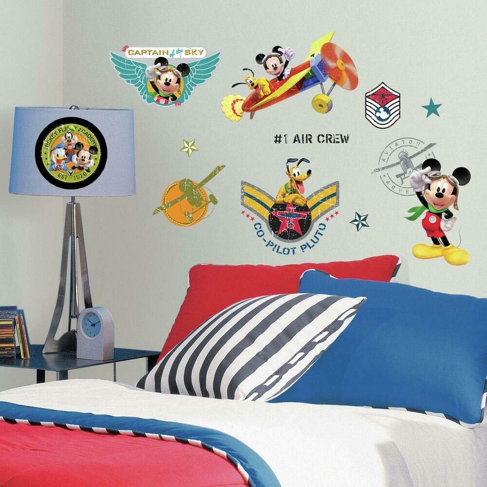 ROOMMATES DISNEY MICKEY MOUSE CLUBHOUSE REMOVABLE WALL STICKERS - 31 STICKERS