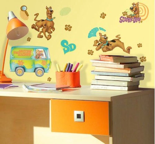ROOMMATES SCOOBY-DOO REMOVABLE WALL STICKERS - 26 STICKERS