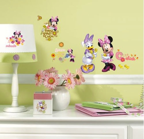 ROOMMATES DISNEY MINNIE MOUSE REMOVABLE WALL STICKERS - 30 STICKERS