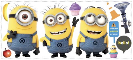 ROOMMATES DESPICABLE ME 2 GIANT REMOVABLE WALL STICKERS - 11 STICKERS
