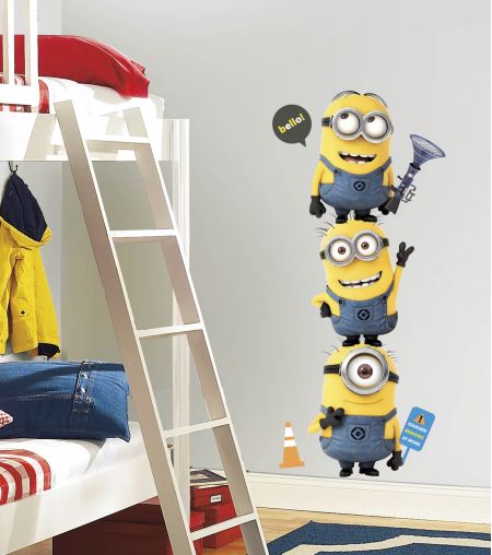 ROOMMATES DESPICABLE ME 2 GIANT REMOVABLE WALL STICKERS - 11 STICKERS