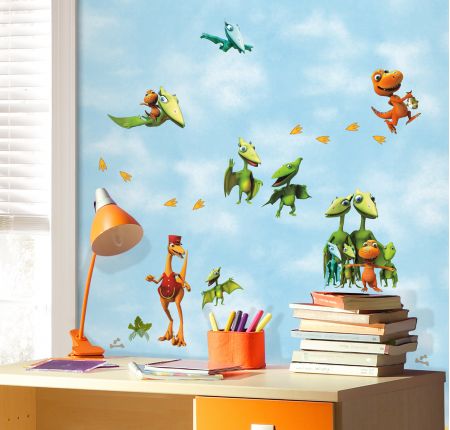ROOMMATES DINOSAUR TRAIN REMOVABLE WALL STICKERS - 36 STICKERS