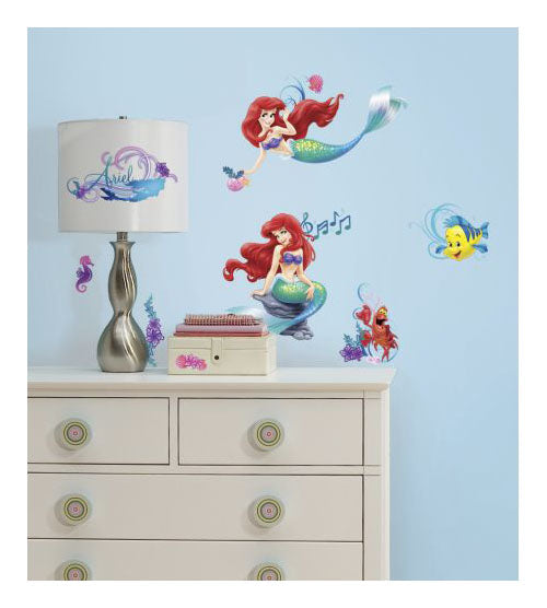 ROOMMATES DISNEY PRINCESS THE LITTLE MERMAID REMOVABLE WALL STICKERS - 43 STICKERS