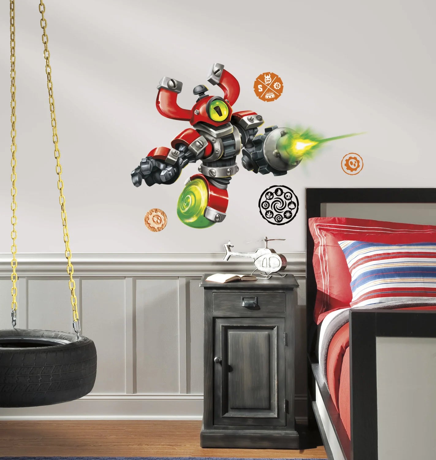 ROOMMATES SKYLANDERS SWAP FORCE MAGNA CHARGE GIANT REMOVABLE WALL STICKERS - 11 STICKERS