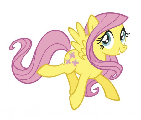 ROOMMATES MY LITTLE PONY FLUTTERSHY GIANT REMOVABLE WALL STICKERS - 19 STICKERS
