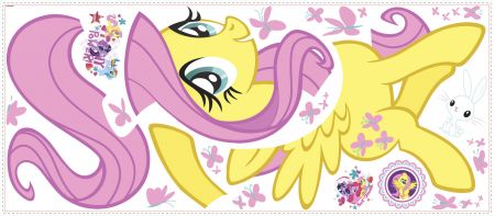 ROOMMATES MY LITTLE PONY FLUTTERSHY GIANT REMOVABLE WALL STICKERS - 19 STICKERS