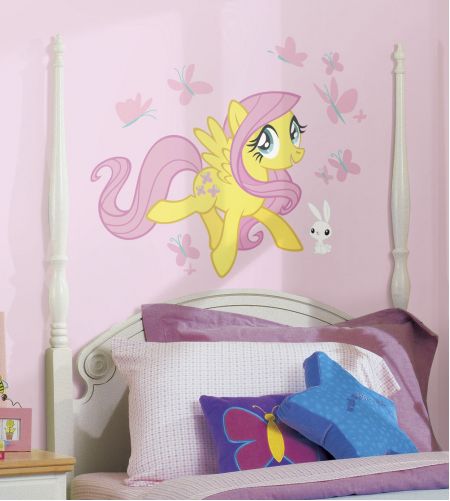 ROOMMATES MY LITTLE PONY FLUTTERSHY GIANT REMOVABLE WALL STICKERS - 19 STICKERS
