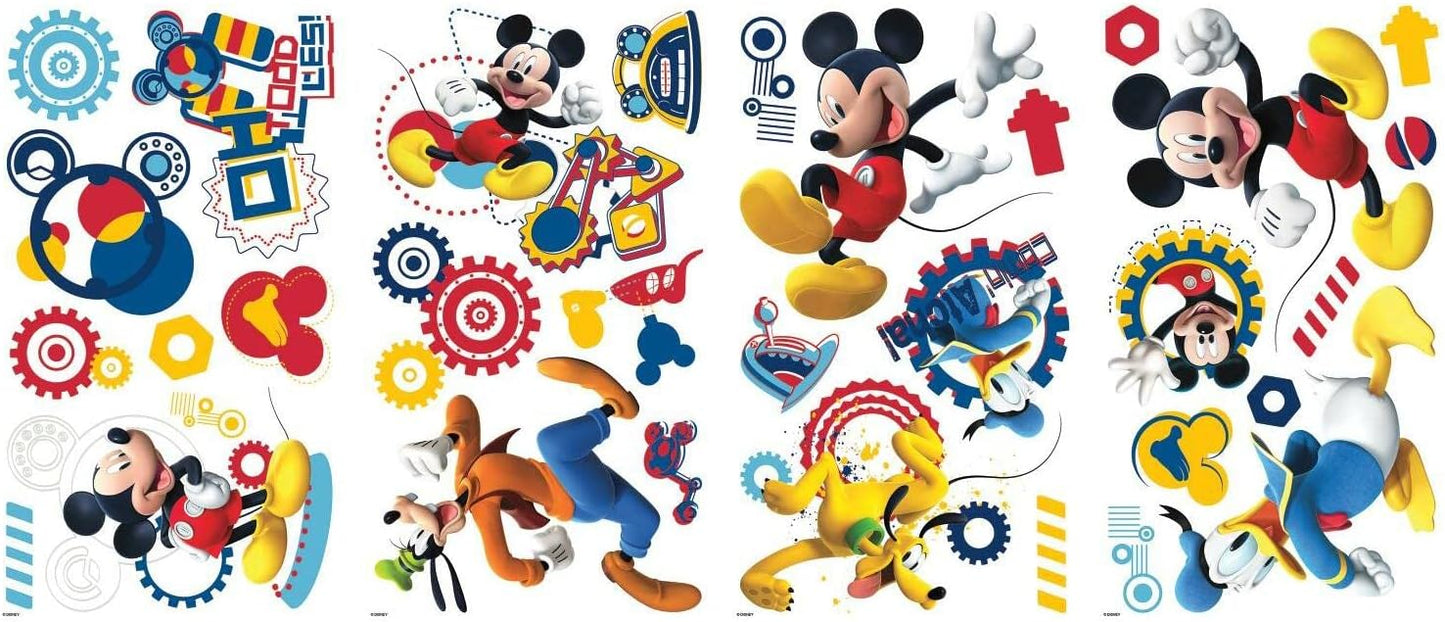 ROOMMATES DISNEY MICKEY MOUSE CLUBHOUSE REMOVABLE WALL STICKERS - 31 STICKERS